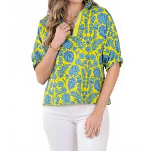 NEW EMILY MCCARTHY poppy printed top in joy bouquet